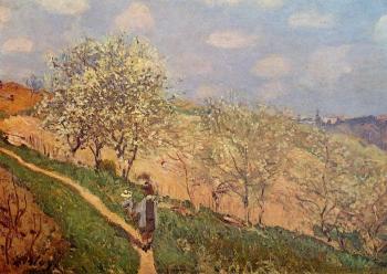 阿爾弗萊德 西斯萊 Spring in Bougival 阿爾弗萊德 西斯萊 Spring in Bougival